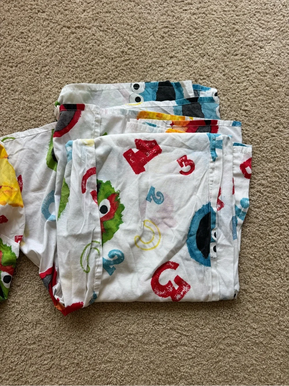 Vintage Sesame Street twin sheet